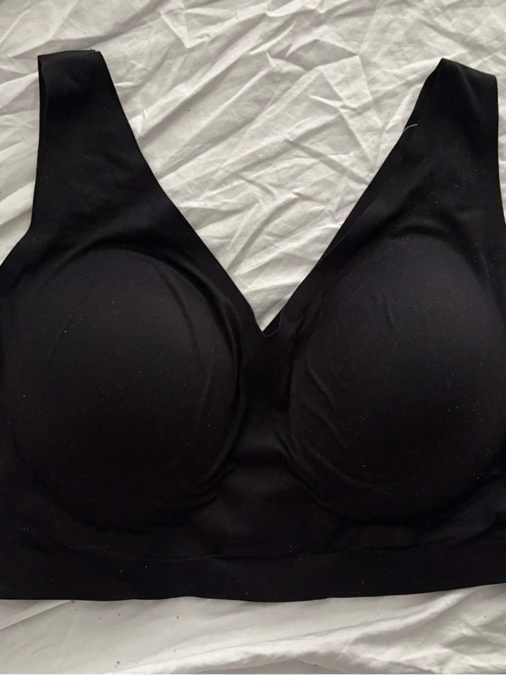 Soma Enbliss Bralette Sz XXL color black wireless soft comfortable lounge sleep - Picture 3 of 13